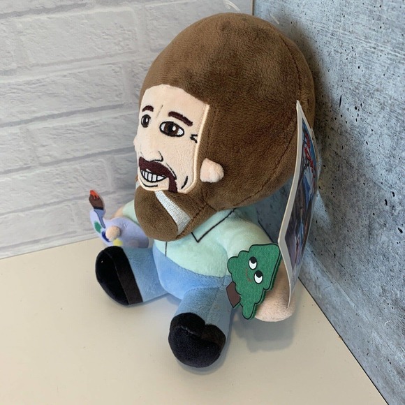 Phunny BOB ROSS Doll Artist Plush Small 9" Kidrobot Painter - Picture 7 of 7